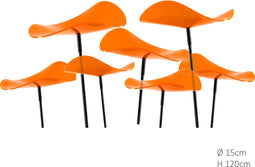 7 Stuks! Zonnevanger Lucy Oranje medium 120x15 cm