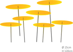 7 stuks! Zonnevangers Geel medium 120x15 cm Cazador Del Sol