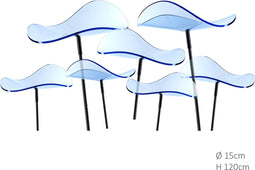 7 stuks! Zonnevangers Lucy Blauw medium 120x15 cm Cazador Del Sol