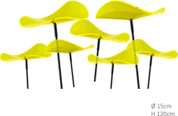 7 stuks! Zonnevangers Lucy Citroen geel medium 120x15 cm Cazador De...