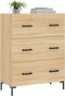 vidaXL - Dressoir - 69,5x34x90 - cm - bewerkt - hout - sonoma - eikenkleurig