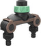 Kraan koppeling dubbele uitlaat 3/4 Eco Friendly