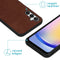 iMoshion Hoesje Geschikt voor Samsung Galaxy A25 Hoesje Met Pasjeshouder - iMoshion Uitneembare 2-in-1 Luxe Bookcase - Bruin