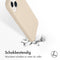 Accezz iPhone 13 - Liquid Silicone Backcover - Schokabsorberend - Beige