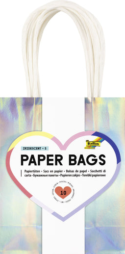 Folia Paper - Cadeautas Folia iriserend kraft 12x15x5.5cm 10 stuks