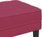 vidaXL - Ligbed - Wijnrood - 113x57x39 - cm - Velvet