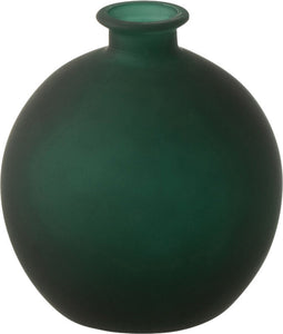 J-Line vaas Bal - glas - groen - small - Ø 16 cm