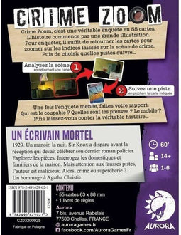 Bordspel Asmodee Crime Zoom Un Écrivain Mortel (FR)