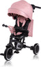 Lionelo Tris Plus - Driewieler 2-in-1 - Geschikt van 9 maanden tot 5 jaar - Pink Rose