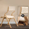 SoBuy FST40-Wx2 - Klapstoel - Opvouwbaar met Zitkussen - Wit (2 stuks)