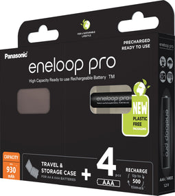 Panasonic Eneloop Pro 4x AAA 930mAh - Blister Van 4 + Doos