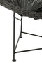 J-Line Stoel Acapulco Metaal/Rotan Zwart