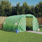 vidaXL - Tuinkas - met - stalen - frame - 12 - m² - 4x3x2 - m - groen