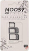 Noosy Nano-SIM adapter kit - Nano-SIM naar Micro-SIM en standaard SIM - 3-pack