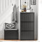 SoBuy FSR165-H-SCH - Schoenenkast - 3 Flappen - Zwart