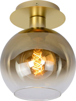 Lucide MARIUS - Plafonnière - 1xE27 - Dimbaar - Mat Goud / Messing