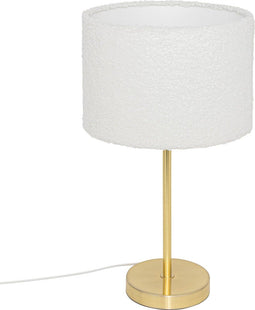Atmosphera Tina Tafellamp - 28x28x49cm - Wit/Goud