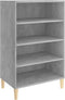vidaXL - Dressoir - 57x35x90 - cm - bewerkt - hout - betongrijs