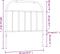vidaXL - Hoofdbord - metaal - zwart - 80 - cm