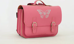 Own Stuff Lederen Boekentas Lagere school Vlinder - Antique Pink