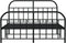 vidaXL - Bedframe - met - hoofd- - en - voeteneinde - metaal - zwart - 150x200 - cm