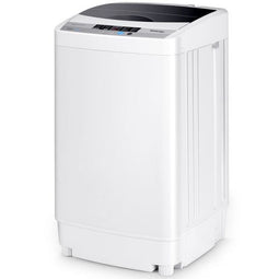 Coast Mini Wasmachine - Volautomatische Bovenlader 4,5 kg - 10 Programma’s - Grijs