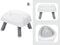 Kinderstoel - babystoel - 6-in-1 - multifunctioneel - grijs wit