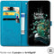 iMoshion Hoesje Geschikt voor OnePlus 10T Hoesje Met Pasjeshouder - iMoshion Mandala Bookcase - Turquoise