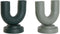 Vaas Home ESPRIT Groen Aluminium 18 x 13 x 19 cm (2 Stuks)