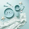 Done by Deer Sea Friends Dinerset Blue