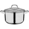 GSW 806787 Massieve roestvrijstalen batterij 10st - 16, 20 en 24cm voorraadpotten - 20cm pot - 16...