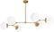 Arabic House Damar - Hanglamp 6-Lichts - Dimfunctie - Geel