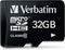 Verbatim microSDHC 32GB - Geheugenkaart Class 10 - 10MB/s schrijfsnelheid - 45MB/s leessnelheid
