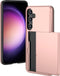 iMoshion Hoesje Geschikt voor Samsung Galaxy S24 Plus Hoesje - Ruimte voor 2 pasjes - iMoshion Backcover met pasjeshouder - Rosé Goud