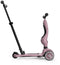 Scoot & Ride Highwaykick 1 Push & Go - 2-in-1 Kinderstep met duwstang - Duwstang 3 hoogtes - Wildberry