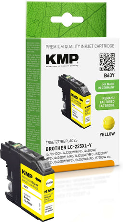 KMP B63Y - Inktcartridge - 1200 pagina's - Geel