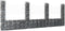 vidaXL - Schanskorf - U-vormig - met - 7 - palen - 740x20x100 - cm - ijzer