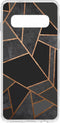Hoesje Geschikt voor Samsung Galaxy S10 Plus Hoesje Siliconen - Design Backcover siliconen - Meerkleurig / Black Graphic