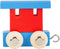 Small Foot - Houten Lettertrein Wagon Rood/Blauw