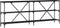 vidaXL - Console - Tafel - Zwart - Eiken - 200x30x75 - cm - Engineered - Hout - en - Staal
