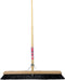 Synx Tools bezem Binnenbezem 60 cm en Stoffer en blik met lange steel 97 cm - Paardenhaar / zaalveger - Classic- - Hout/Metaal