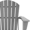 tectake® Joan - Tuinstoel - Ergonomische vorm met extra brede armleuningen - Grijs