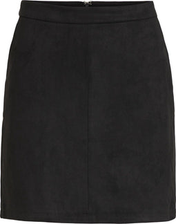 VILA RW SKIRT - Rok - Imitatie suède met steekzakken - Maat 40