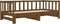 vidaXL - Slaapbank - uitschuifbaar - grenenhout - honingbruin - 2x(90x190) - cm