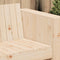vidaXL - Tuinbank - 2-Zits - 134x60x62 - cm - Massief - Grenenhout