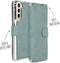 Accezz Hoesje Geschikt voor Samsung Galaxy S21 Hoesje Met Pasjeshouder - Accezz Xtreme Wallet Bookcase - Lichtblauw