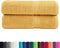 vidaXL - Badhanddoeken - SOLUND - 2 - st - 600 - g/m² - 100x150 - cm - goudkleurig