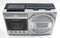 Soundmaster RR20SI - Draagbare radio/cassetterecorder - Bluetooth USB FM - Zilver/Zwart