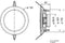Visaton DL10 - Plafondluidspreker 10 cm 8 Ohm 30W - Wit metalen cover