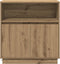 vidaXL - Dressoir - met - LED - Artisan - Eiken - 71x34,5x75 - cm - Gelaagd - Hout